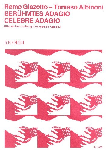 Cover: 9790204220885 | Adagio (Azpiazu) | Tomaso Albinoni | Buch | Ricordi Berlin