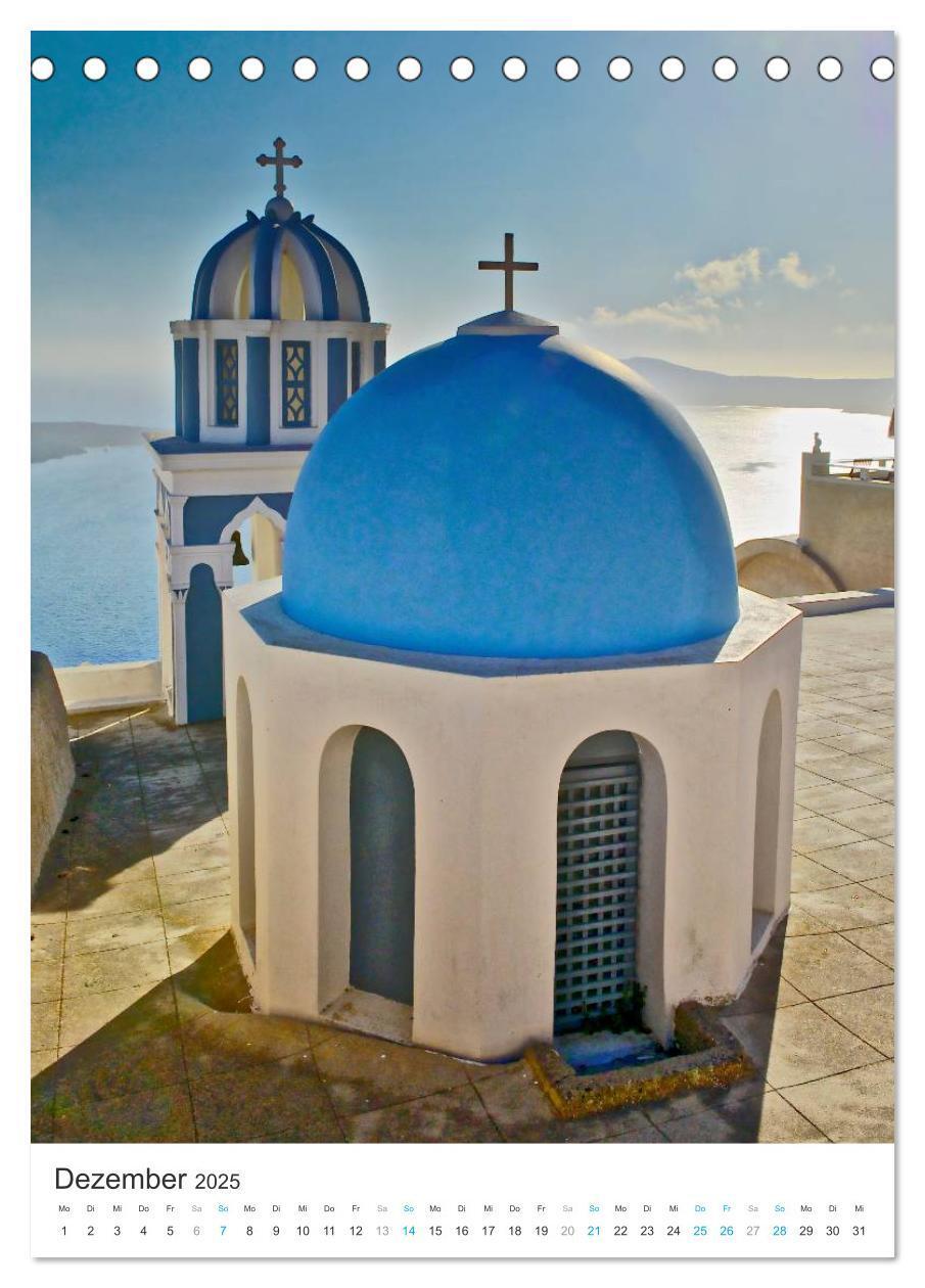 Bild: 9783457032725 | Santorin - Trauminsel Griechenlands (Tischkalender 2025 DIN A5...