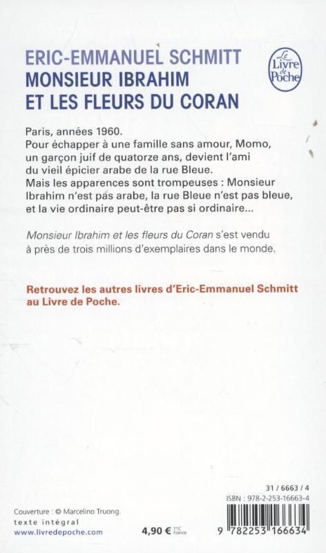 Rückseite: 9782253166634 | Monsieur Ibrahim et les fleurs du Coran | Éric-Emmanuel Schmitt | Buch