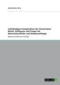 Cover: 9783656079385 | Vollständiges Kompendium der rhetorischen Mittel, Stilfiguren und...