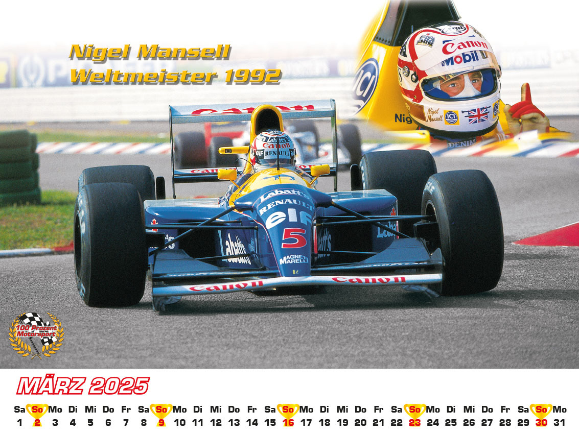 Bild: 9783948794804 | Best of F1 der 90iger Kalender 2025 | Frank Pommer | Kalender | 2025