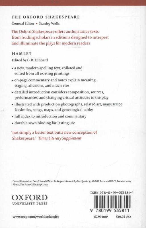 Rückseite: 9780199535811 | Hamlet | William Shakespeare | Taschenbuch | Oxford World's Classics