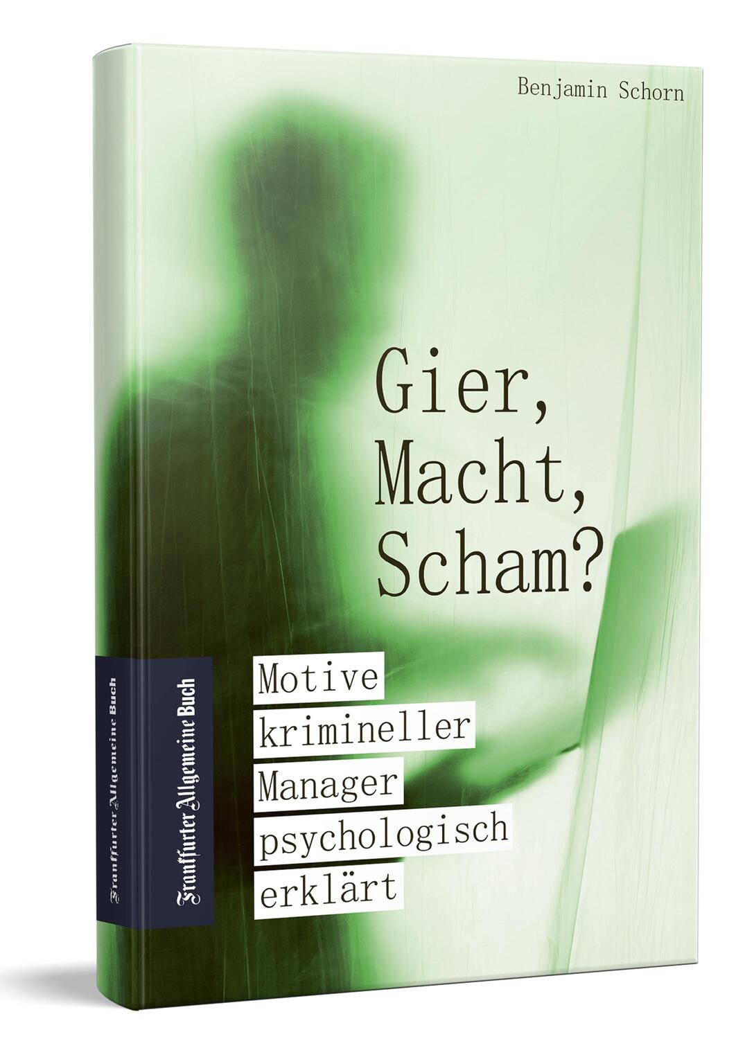 Cover: 9783962511333 | Gier, Macht, Scham? | Motive krimineller Manager psychologisch erklärt