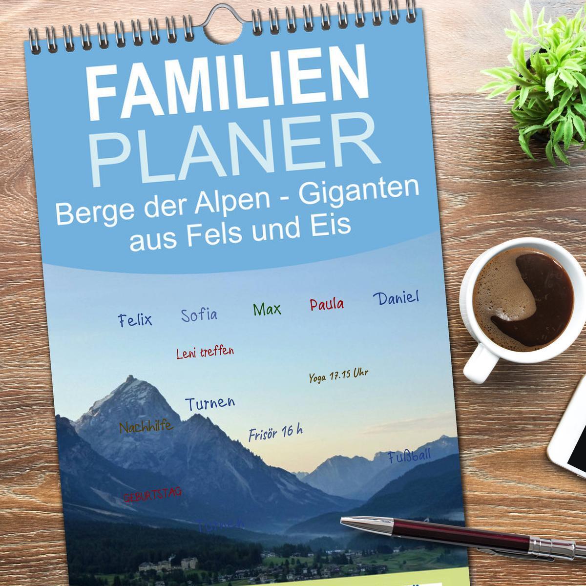 Bild: 9783457109779 | Familienplaner 2025 - Berge der Alpen - Giganten aus Fels und Eis...