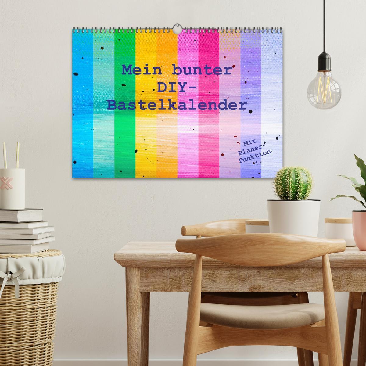 Bild: 9783383810480 | Mein bunter DIY-Bastelkalender (Wandkalender 2025 DIN A3 quer),...