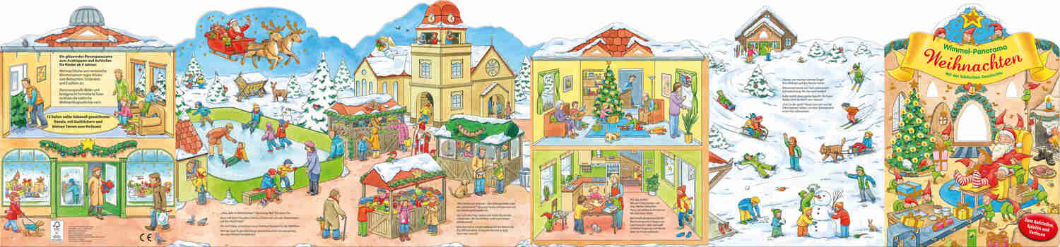 Bild: 9783849942403 | Wimmel-Panorama Weihnachten zum Ausklappen und Aufstellen | Kessel