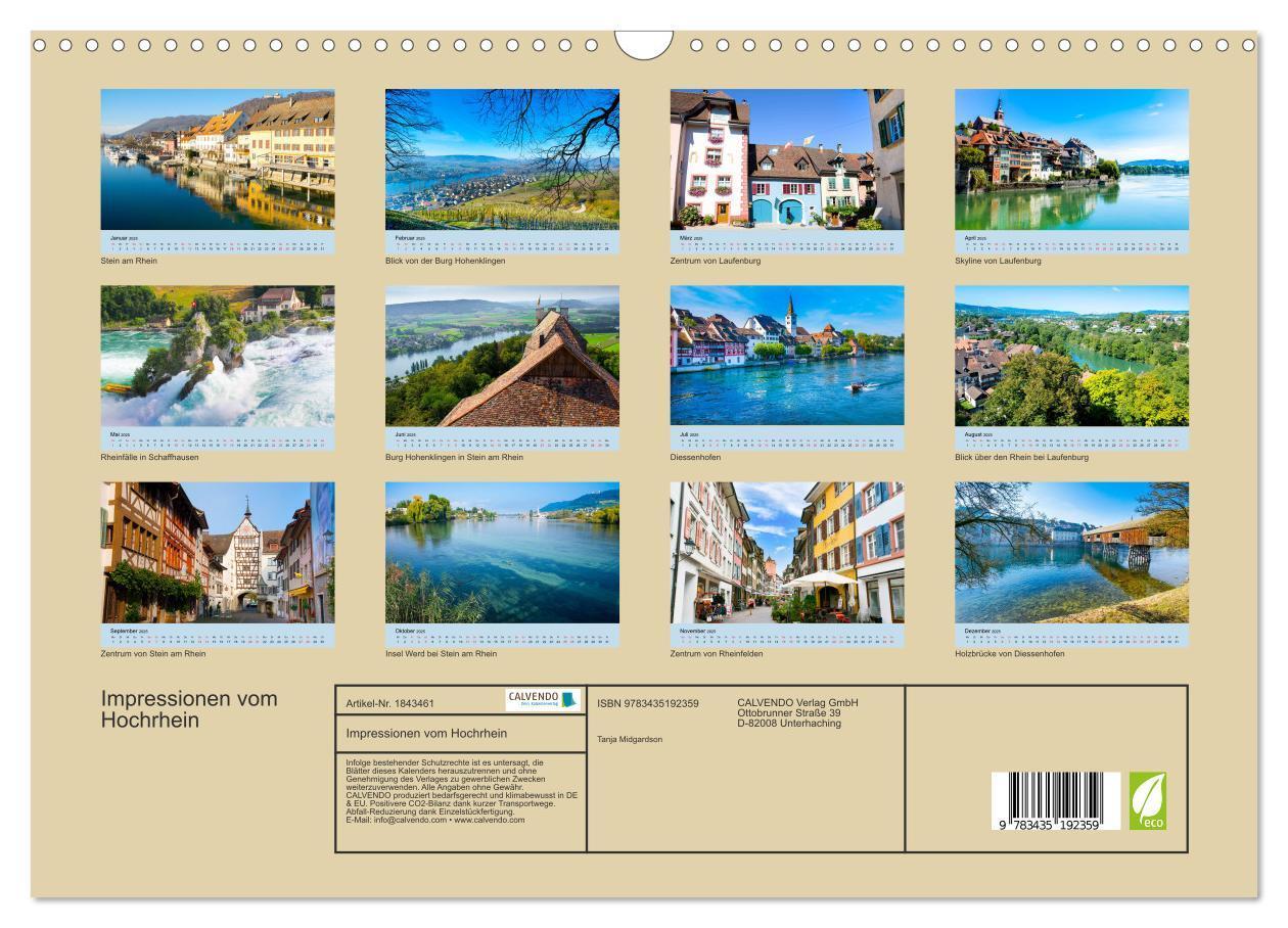 Bild: 9783435192359 | Impressionen vom Hochrhein (Wandkalender 2025 DIN A3 quer),...