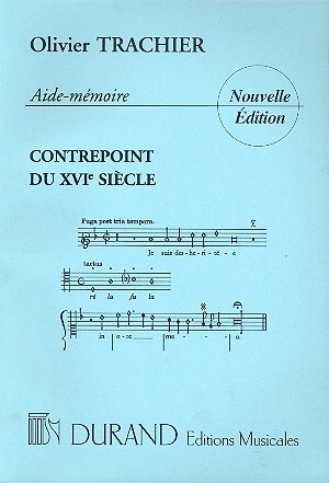 Cover: 9790044073047 | Aide-memoire du Contrepoint du XVIe siècle -(frz) | Olivier Trachier