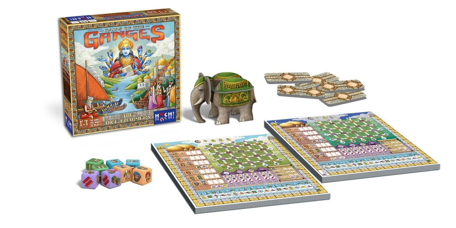 Bild: 4260071881373 | Rajas of the Ganges - Dice Charmers | Inka Brand (u. a.) | Spiel