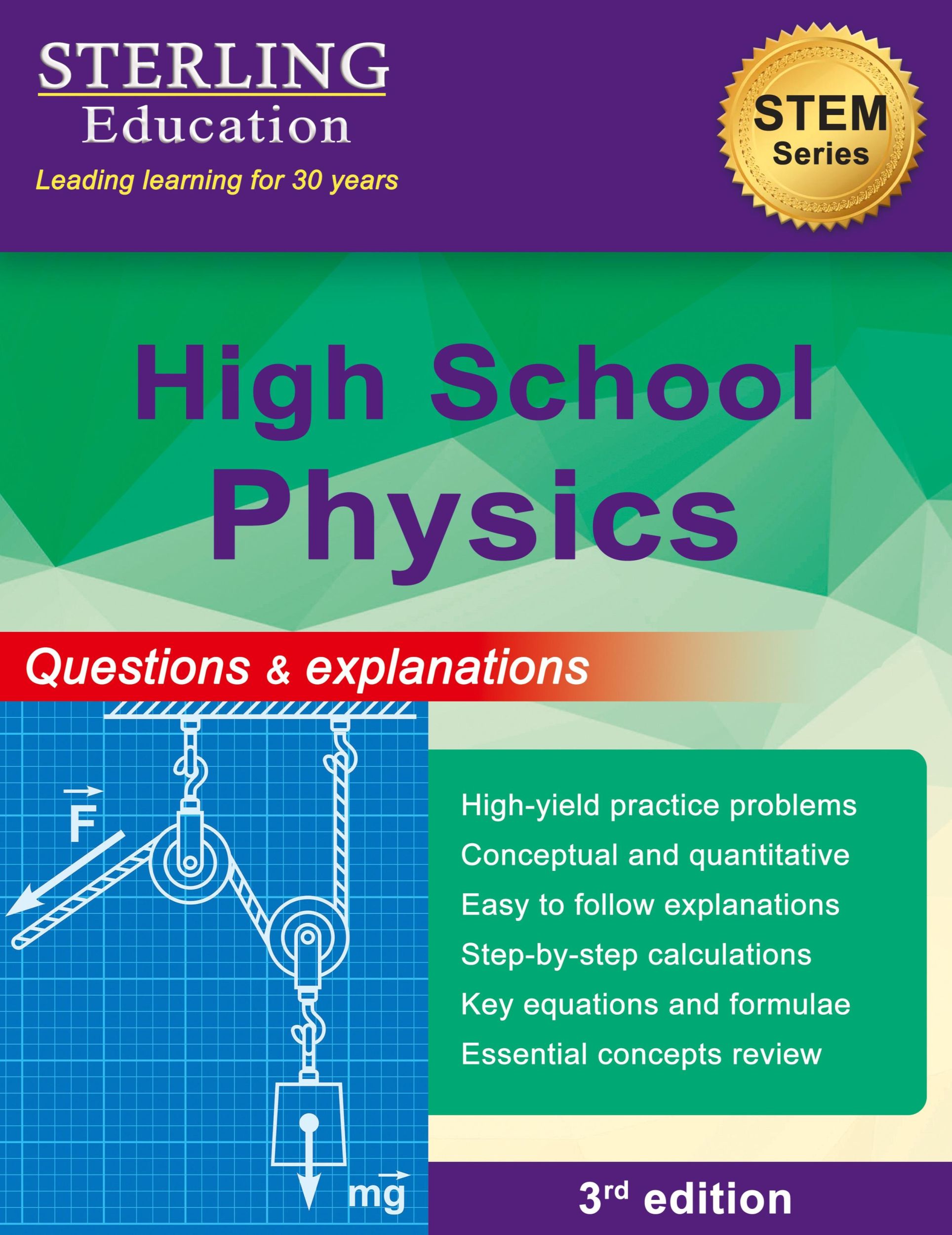 Cover: 9798885570992 | High School Physics | Questions &amp; Explanations for High School Physics