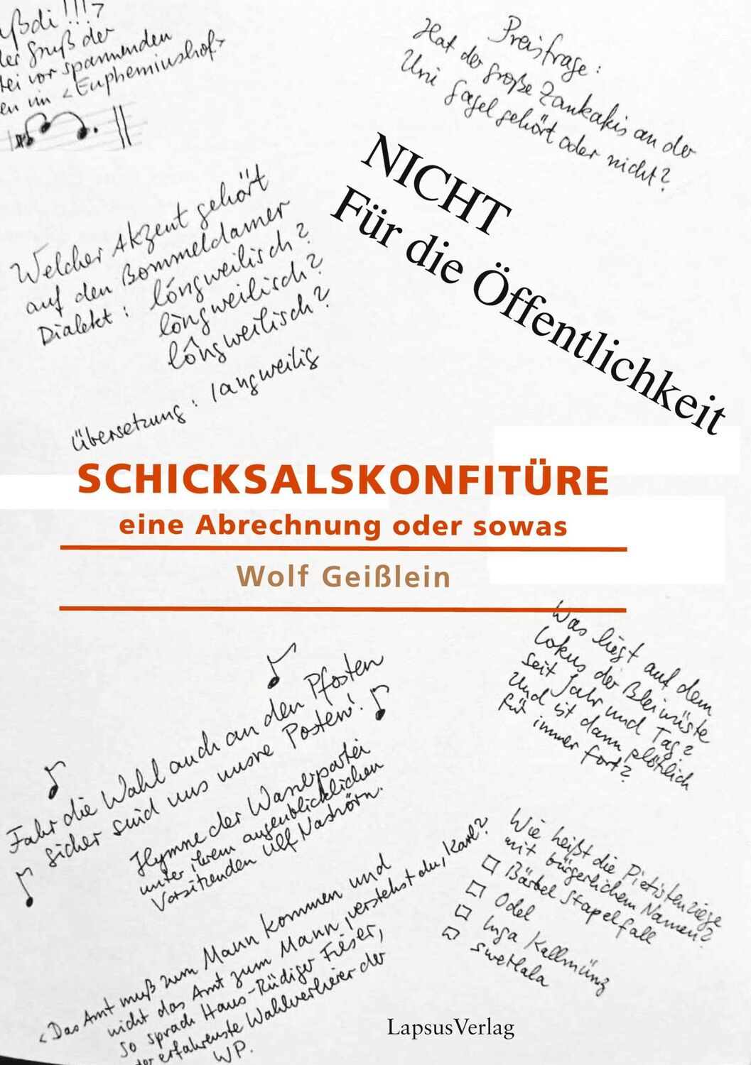 Cover: 9783911484008 | Schicksalskonfitüre | eine Abrechnung oder sowas | W. Wolf (u. a.)