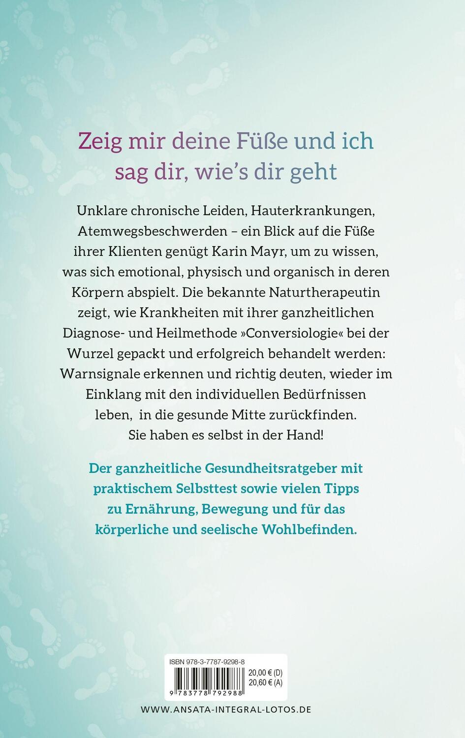 Bild: 9783778792988 | Die Füße als Spiegel der Gesundheit | Karin Mayr | Buch | Deutsch