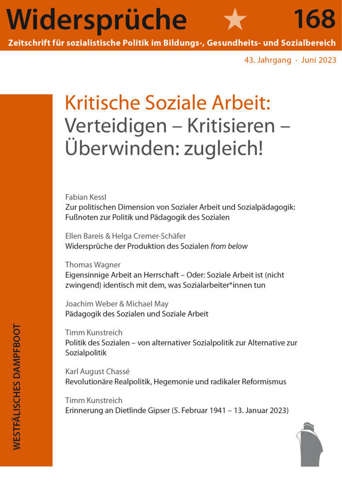 Cover: 9783986340087 | Kritische Soziale Arbeit | Widersprüche | Buch | 126 S. | Deutsch