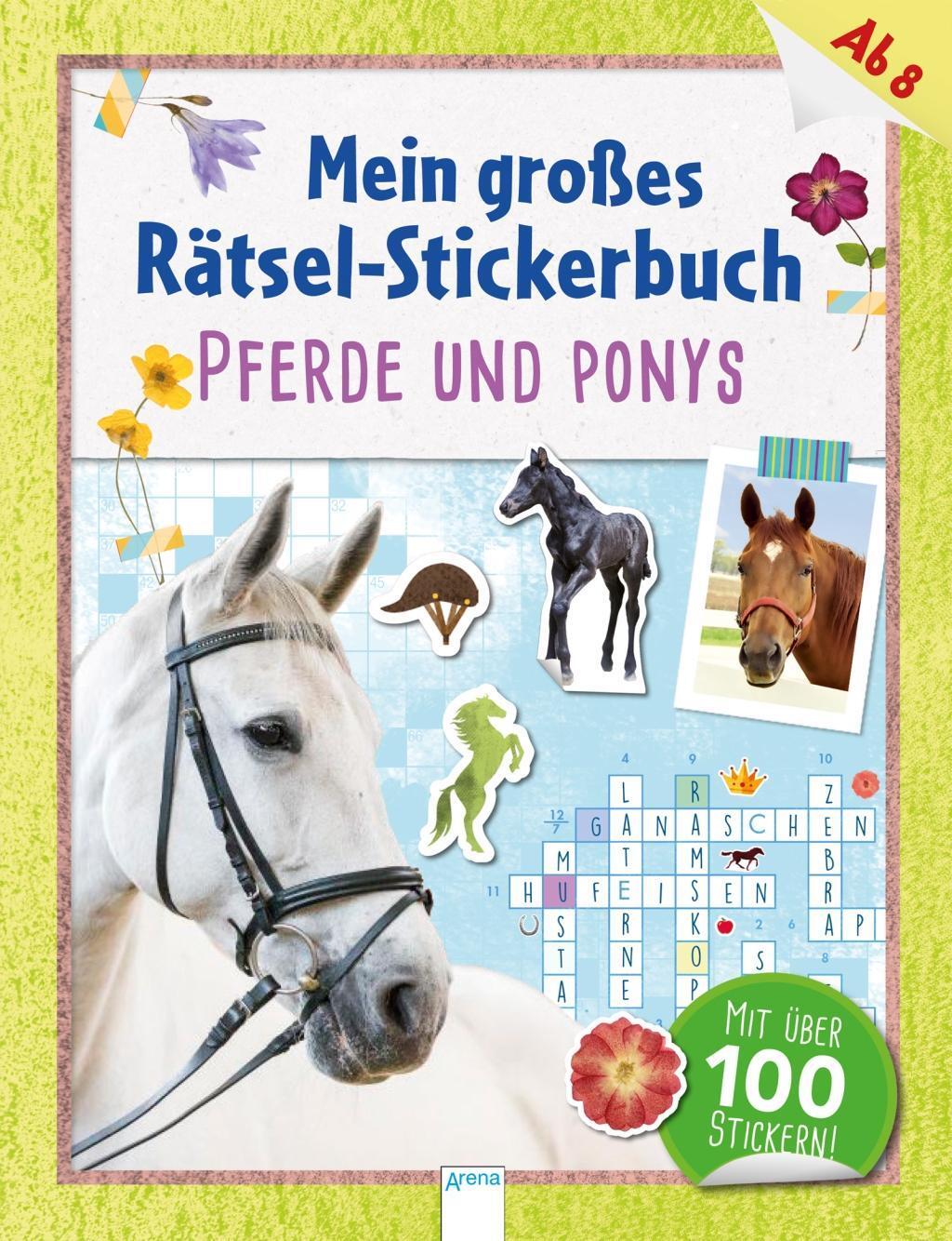 Cover: 9783401712512 | Mein großes Rätsel-Stickerbuch. Pferde und Ponys | Deike Press | 2018
