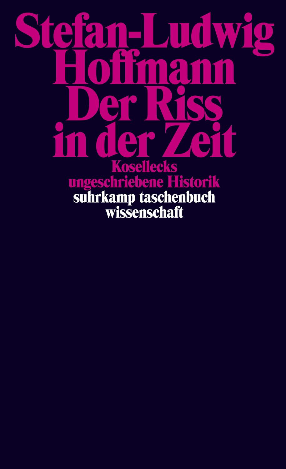 Cover: 9783518299999 | Der Riss in der Zeit | Kosellecks ungeschriebene Historik | Hoffmann