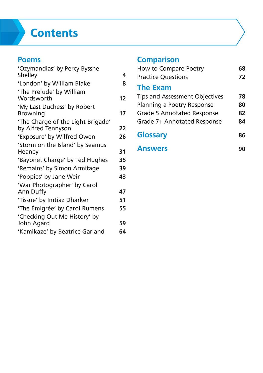 Bild: 9780008551551 | AQA Poetry Anthology Power and Conflict Revision Guide | Collins Gcse