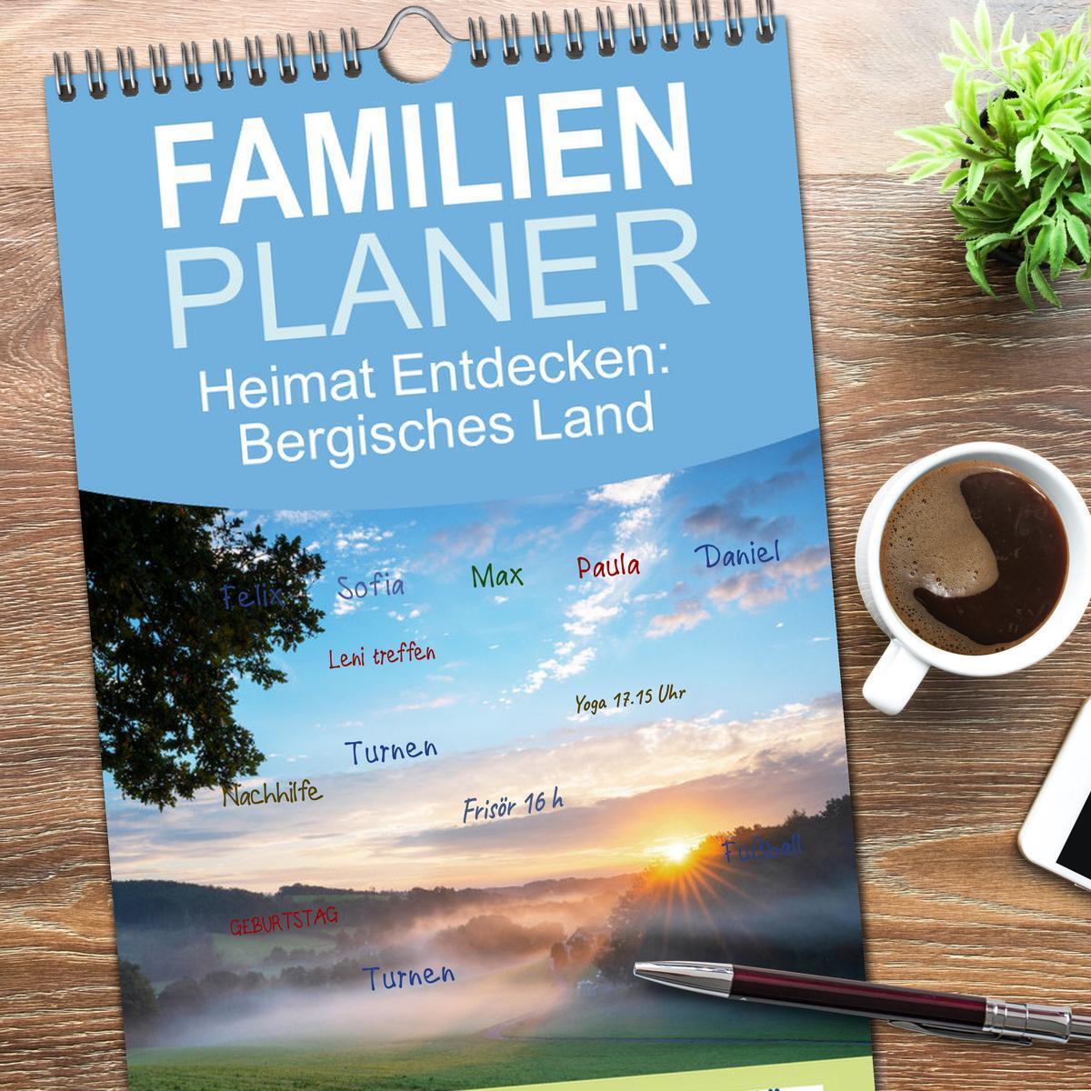 Bild: 9783457097878 | Familienplaner 2025 - Heimat Entdecken: Bergisches Land mit 5...