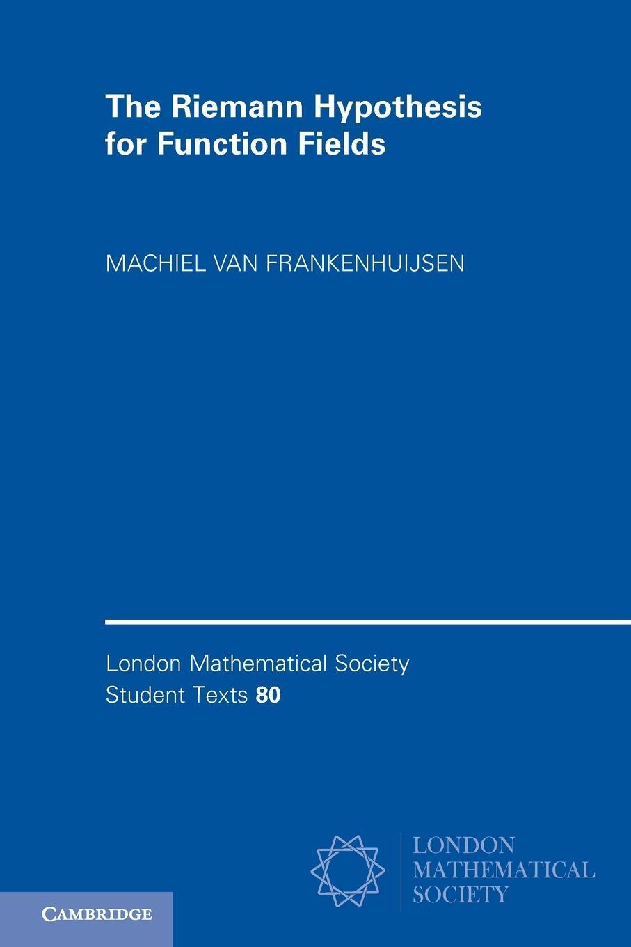 Cover: 9781107685314 | The Riemann Hypothesis for Function Fields | Frankenhuijsen | Buch