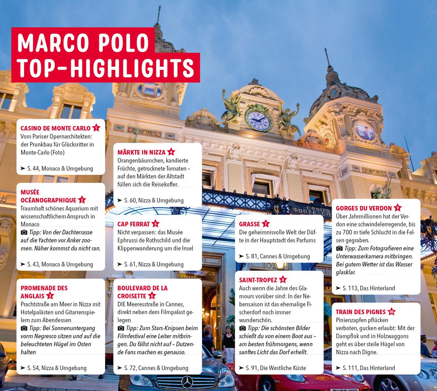 Bild: 9783829730389 | MARCO POLO Reiseführer Côte d'Azur | Peter Bausch (u. a.) | Buch