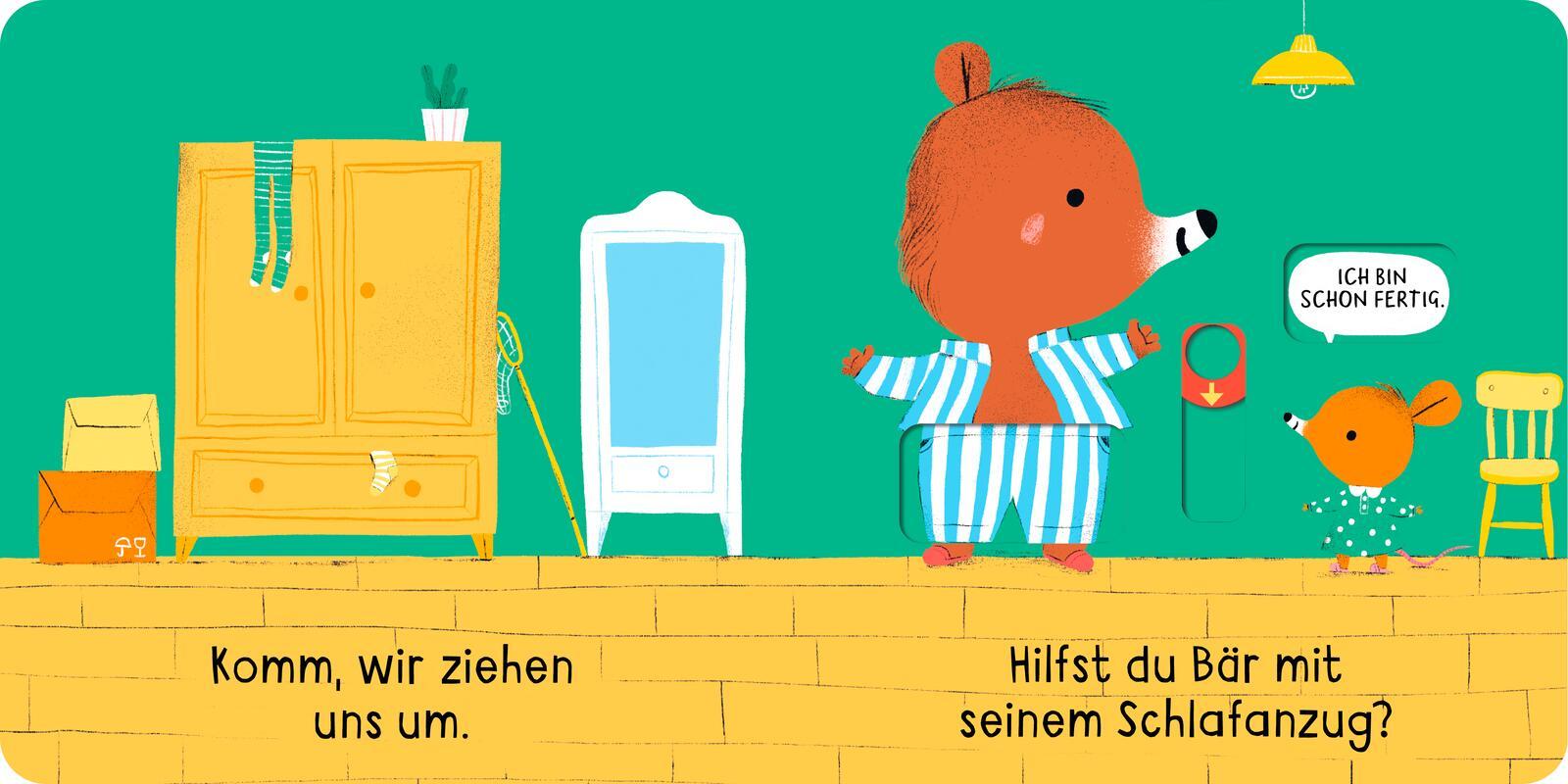 Bild: 9783480239184 | Bär &amp; Maus sagen gute Nacht | Mitmachbuch mit Schiebe-Elementen | Buch