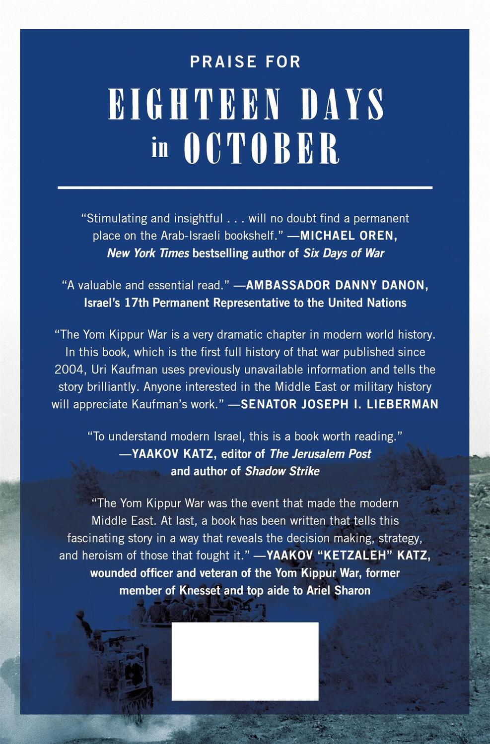 Rückseite: 9781250281883 | Eighteen Days in October: The Yom Kippur War and How It Created the...