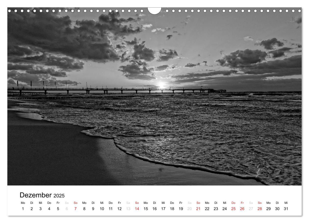 Bild: 9783435511914 | Ostseebad Zingst - Impressionen in Schwarz-Weiß (Wandkalender 2025...