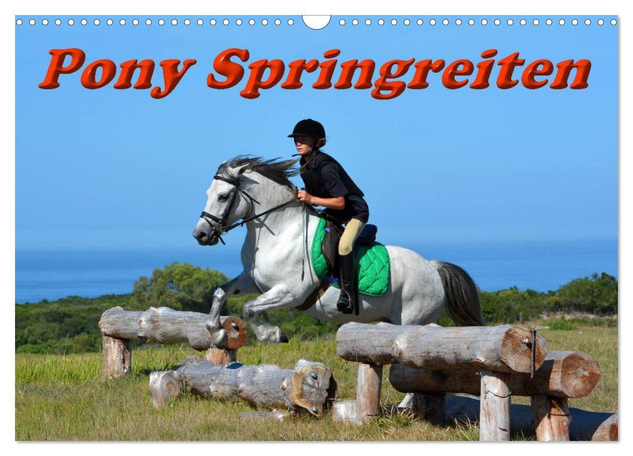 Cover: 9783435606481 | Pony Springreiten (Wandkalender 2025 DIN A3 quer), CALVENDO...