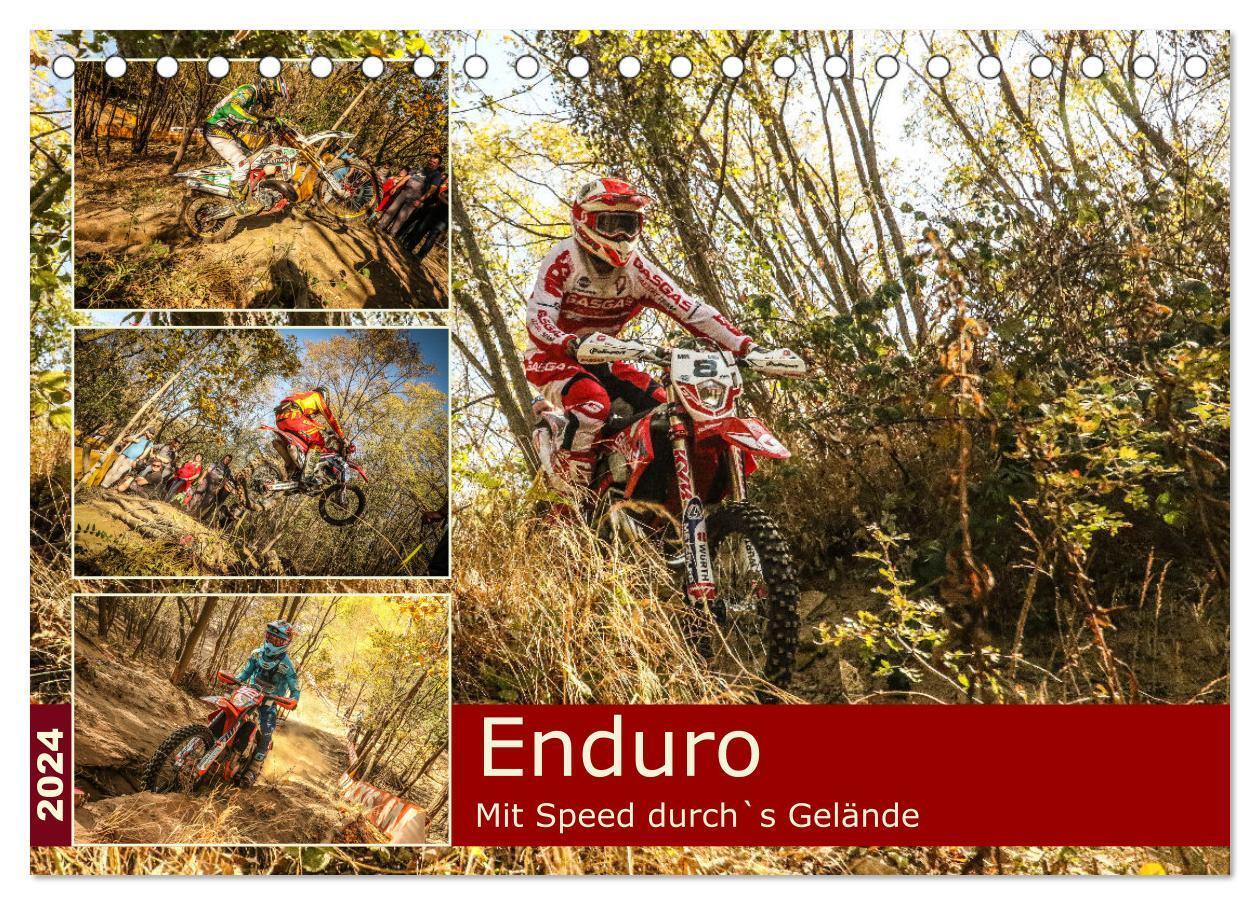 Cover: 9783675631045 | Enduro Mit Speed durch`s Gelände (Tischkalender 2024 DIN A5 quer),...