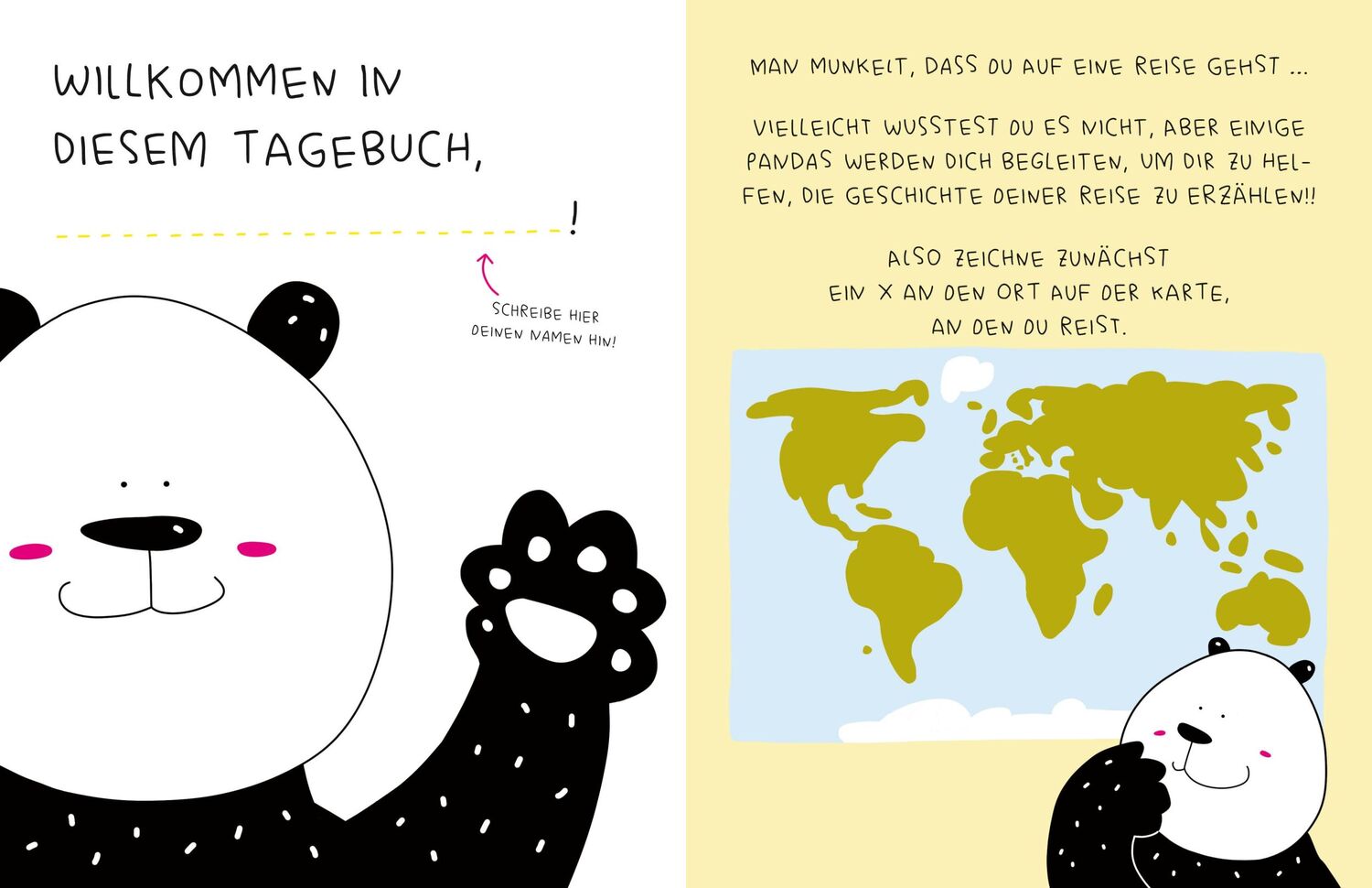 Bild: 9788863126532 | Dein Ferientagebuch. Unterwegs mit dem Panda! | Prisca Priano | Buch