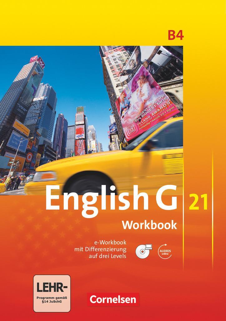Cover: 9783060312788 | English G 21. Ausgabe B 4. Workbook mit CD-ROM (e-Workbooks) und...