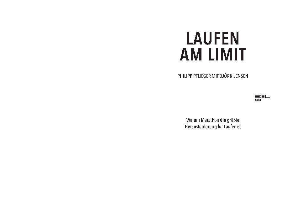 Bild: 9783841906724 | Laufen am Limit | Philipp Pflieger (u. a.) | Taschenbuch | 256 S.