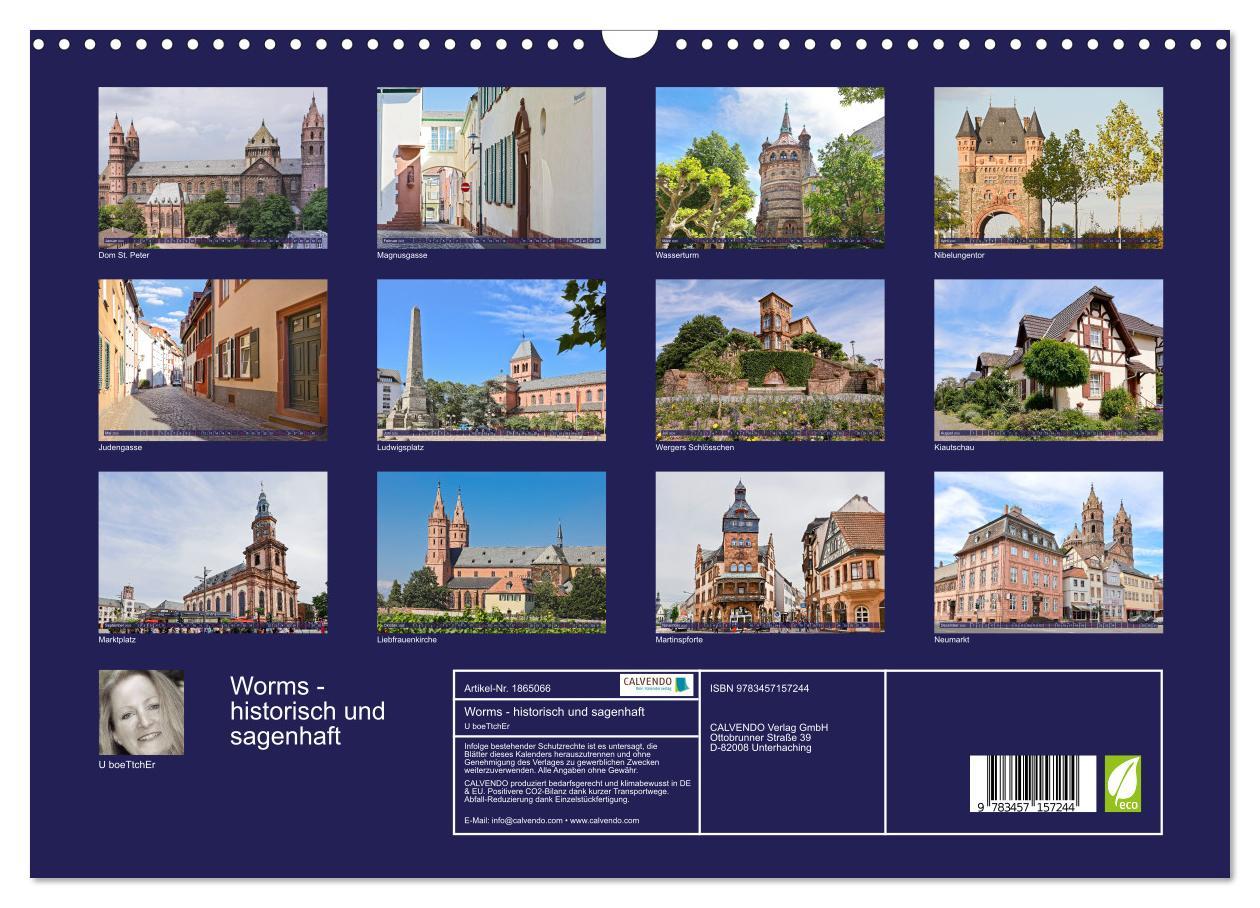 Bild: 9783457157244 | Worms - historisch und sagenhaft (Wandkalender 2025 DIN A3 quer),...