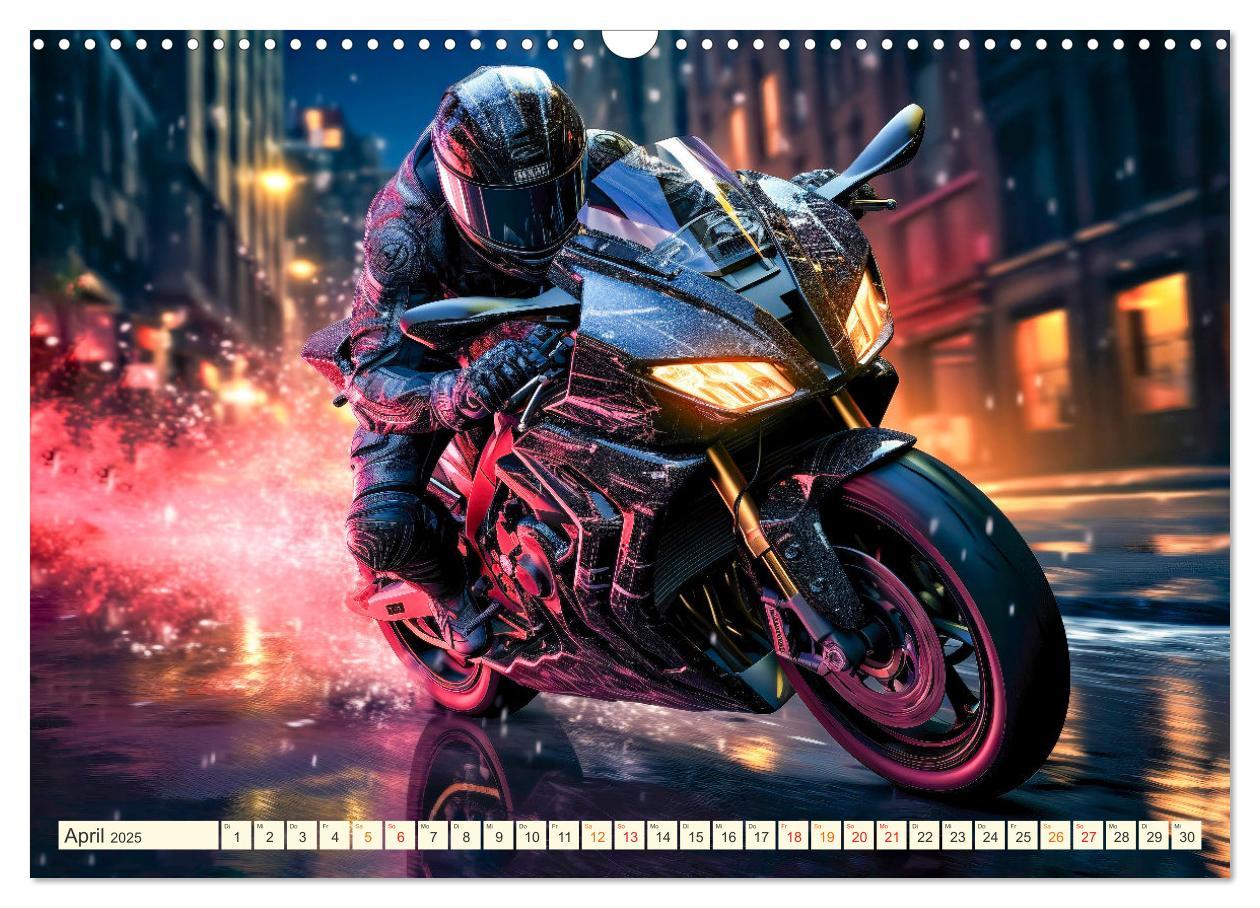 Bild: 9783383891717 | Motorrad Fantasien (Wandkalender 2025 DIN A3 quer), CALVENDO...