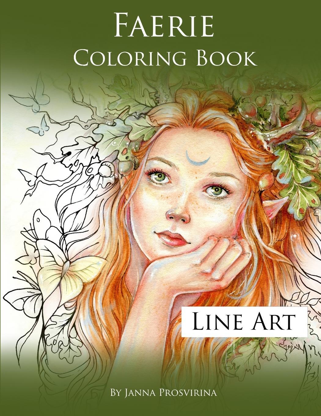 Cover: 9780244747749 | Faerie Coloring Book | Line Art | Janna Prosvirina | Taschenbuch