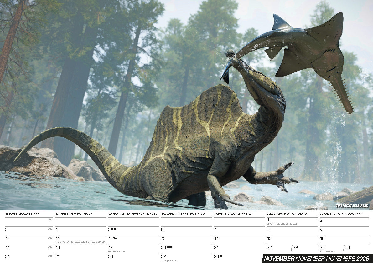 Bild: 9798893610093 | Dinos 2025: Dinosaurier Kalender | Kalender | 14 S. | Deutsch | 2025