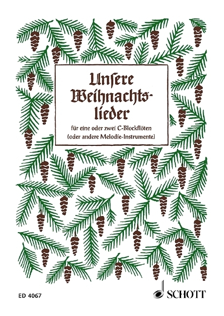 Cover: 9790001048484 | Unsere Weihnachtslieder, für 1 oder 2 C-Blockflöten | Hans Hilsdorf