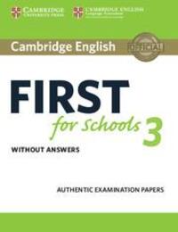 Cover: 9781108433761 | Cambridge English First for Schools 3 Student's Book without Answers