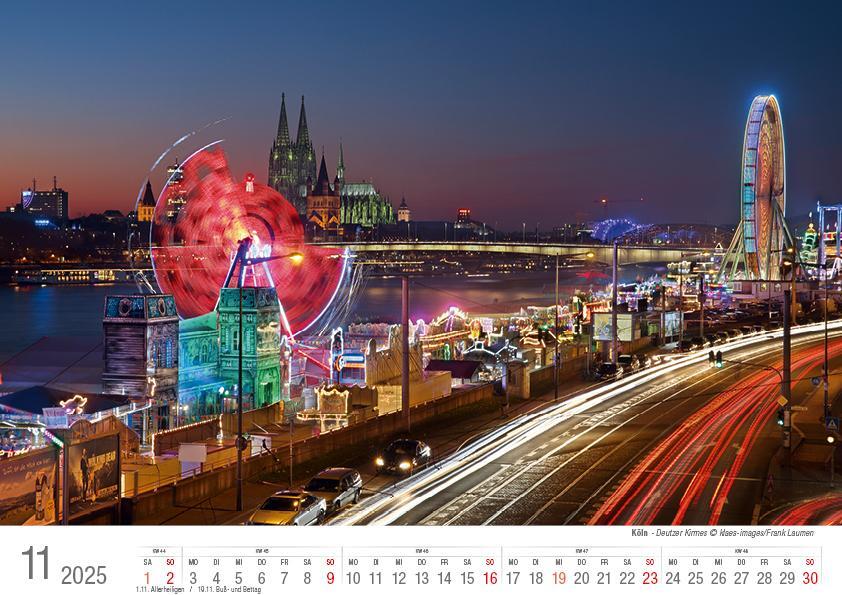 Bild: 9783965352070 | Köln 2025 Bildkalender A4 quer, spiralgebunden | Holger Klaes | 2025