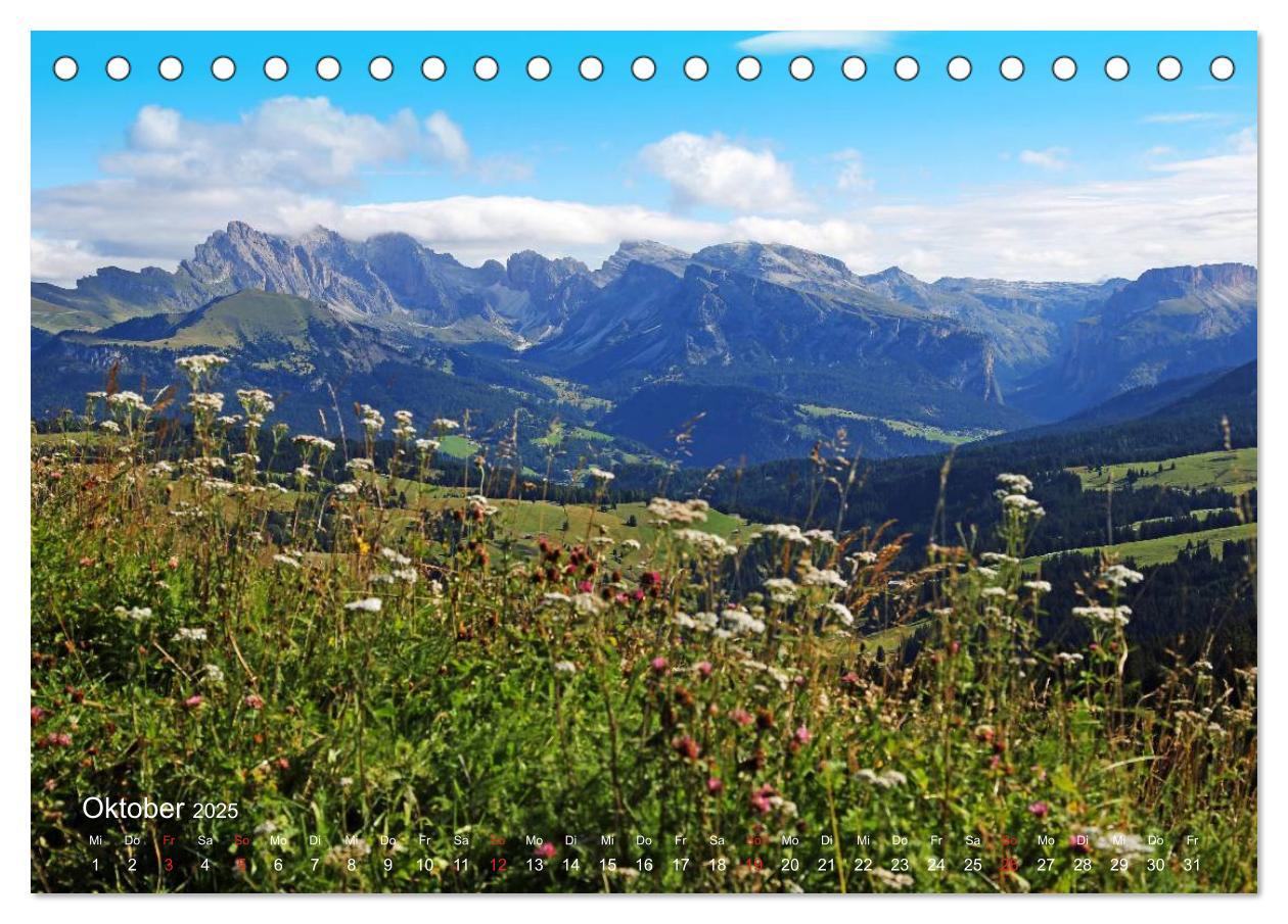 Bild: 9783435671397 | Urlaub auf der Seiser Alm (Tischkalender 2025 DIN A5 quer),...