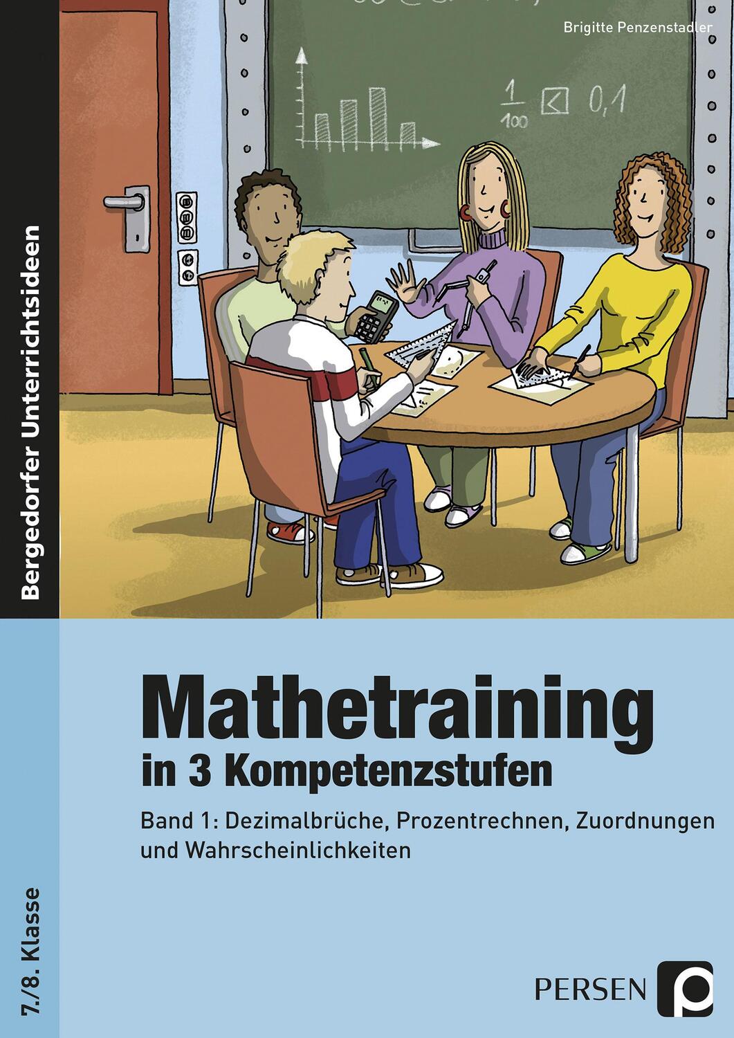 Cover: 9783403233244 | Mathetraining in 3 Kompetenzstufen - 7./8. Klasse | Penzenstadler