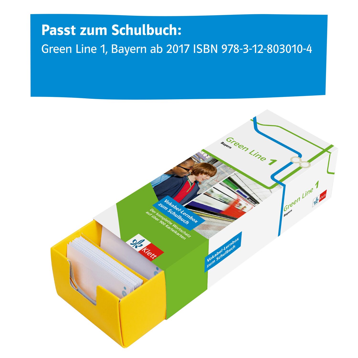 Bild: 9783129240472 | Vokabel-Lernbox zum Schulbuch. Green Line 1. Bayern. Klasse 5 | Buch