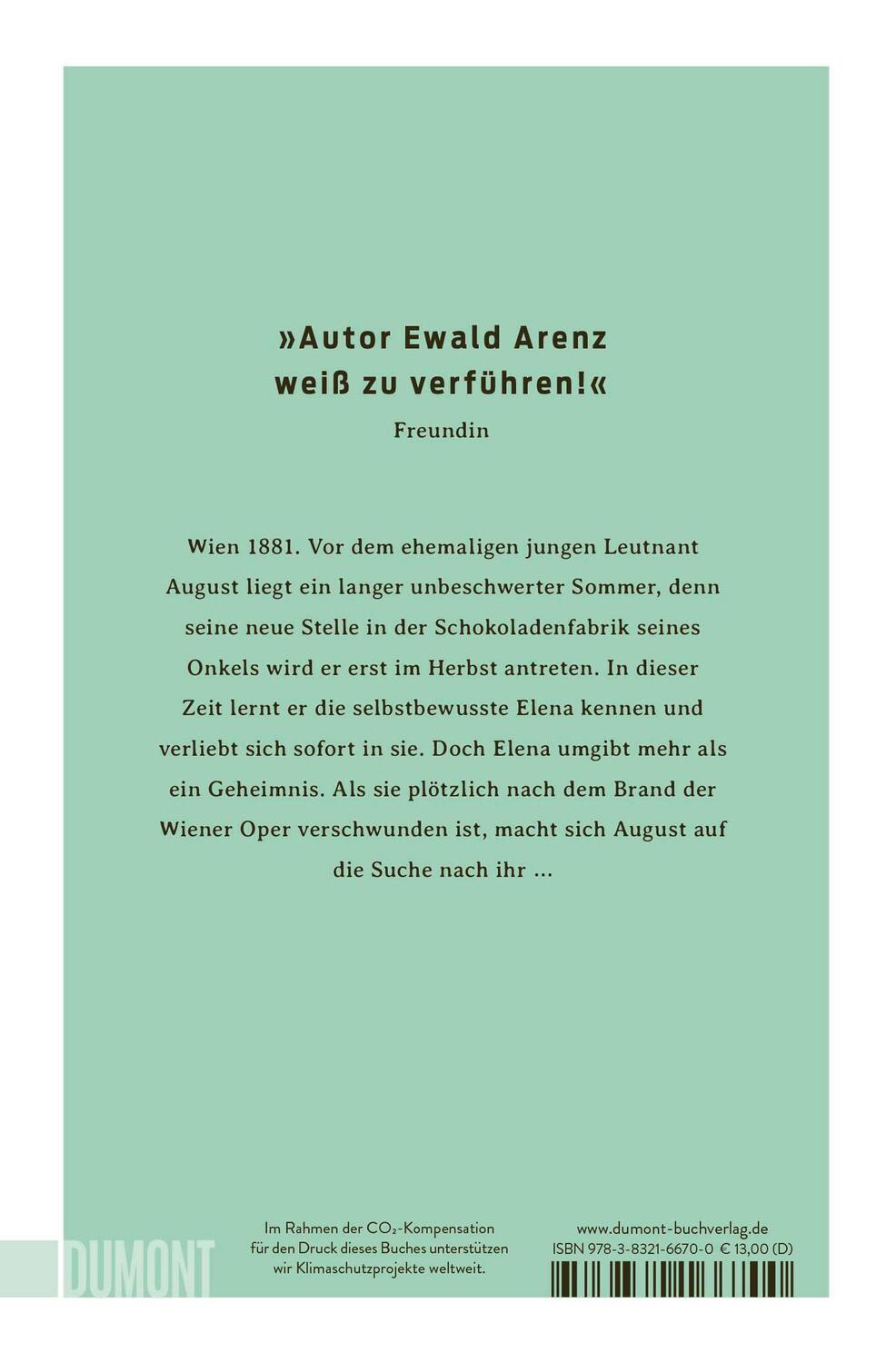 Rückseite: 9783832166700 | Der Duft von Schokolade | Roman | Ewald Arenz | Taschenbuch | 272 S.
