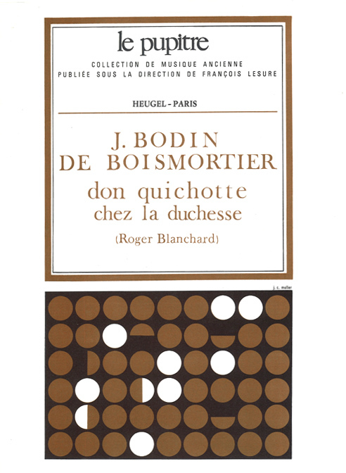 Cover: 9790047321107 | Don Quichotte Chez La Duchesse | Joseph Bodin de Boismortier