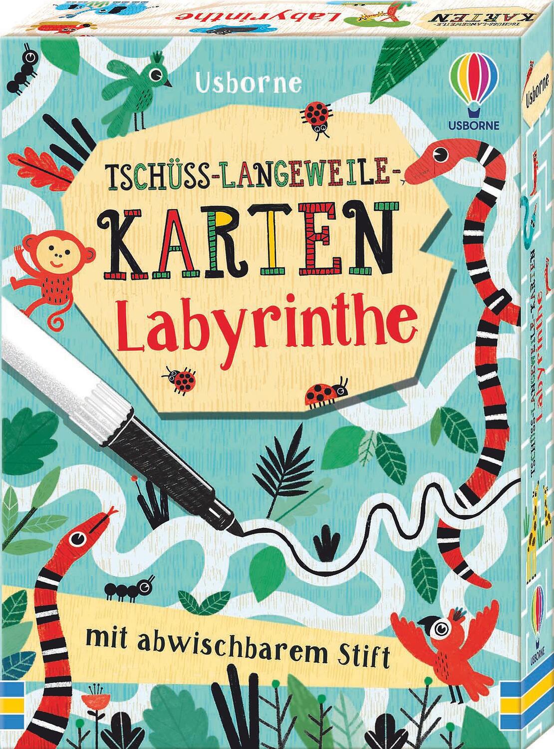 Cover: 9781789415575 | Tschüss-Langeweile-Karten: Labyrinthe | mit abwischbarem Stift | Stück