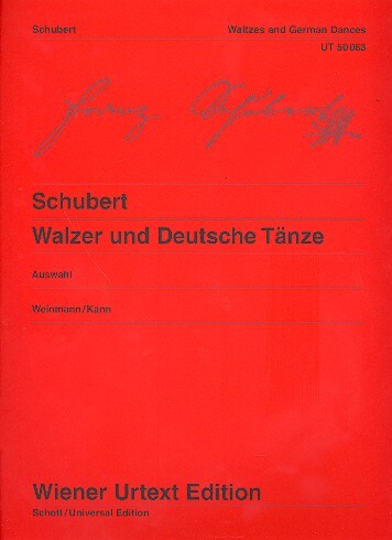 Cover: 9790500570639 | Waltzes And German Dances | Franz Schubert | Wiener Urtext Edition