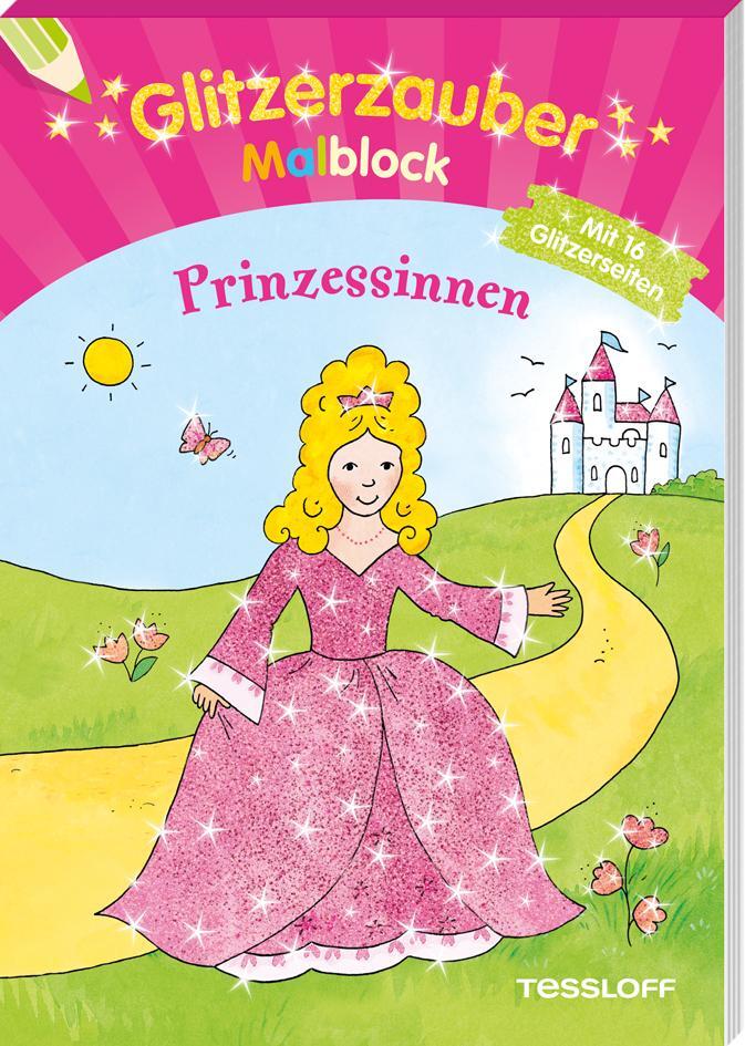 Cover: 9783788640248 | Glitzerzauber-Malblock Prinzessinnen | Corina Beurenmeister | 64 S.