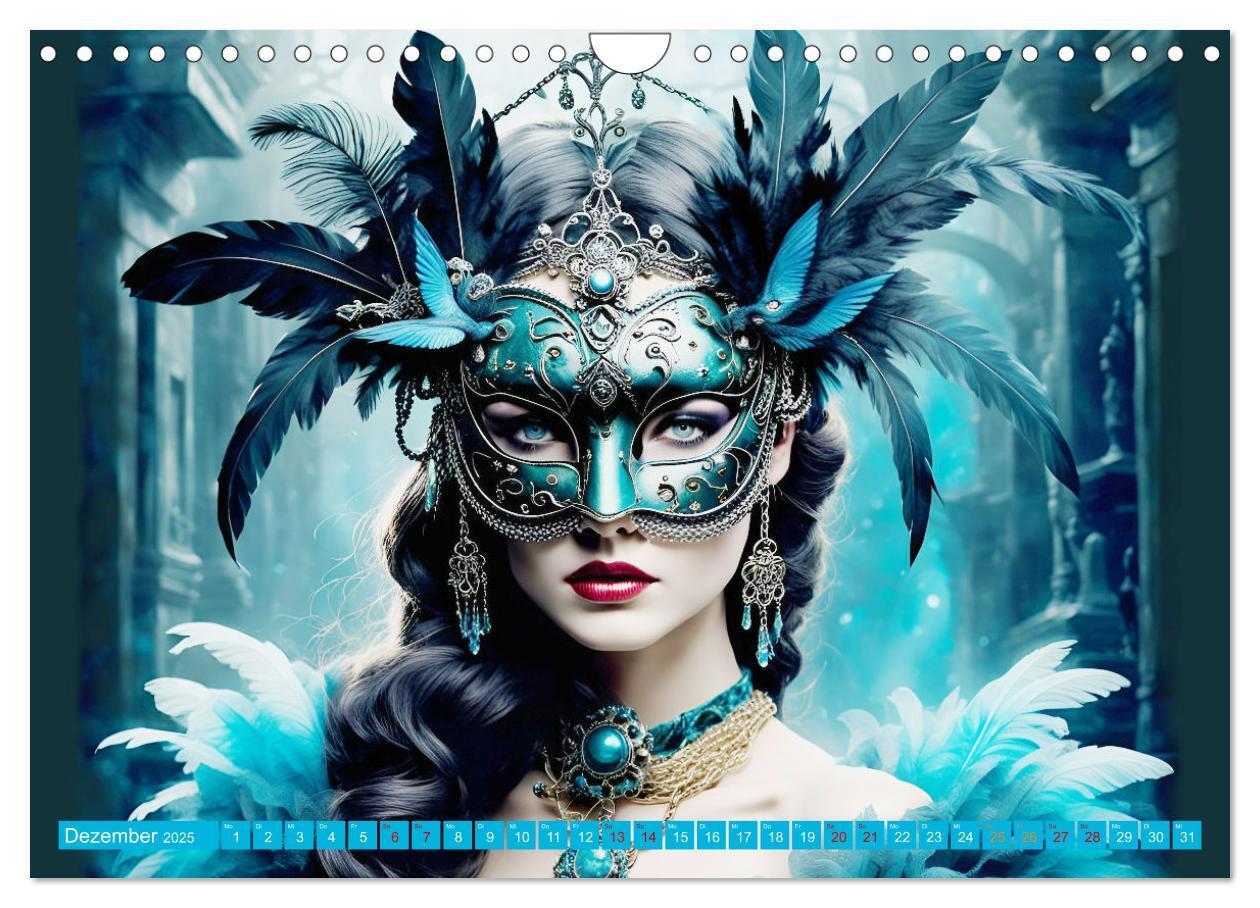 Bild: 9783383798306 | Maskerade Deluxe (Wandkalender 2025 DIN A4 quer), CALVENDO...