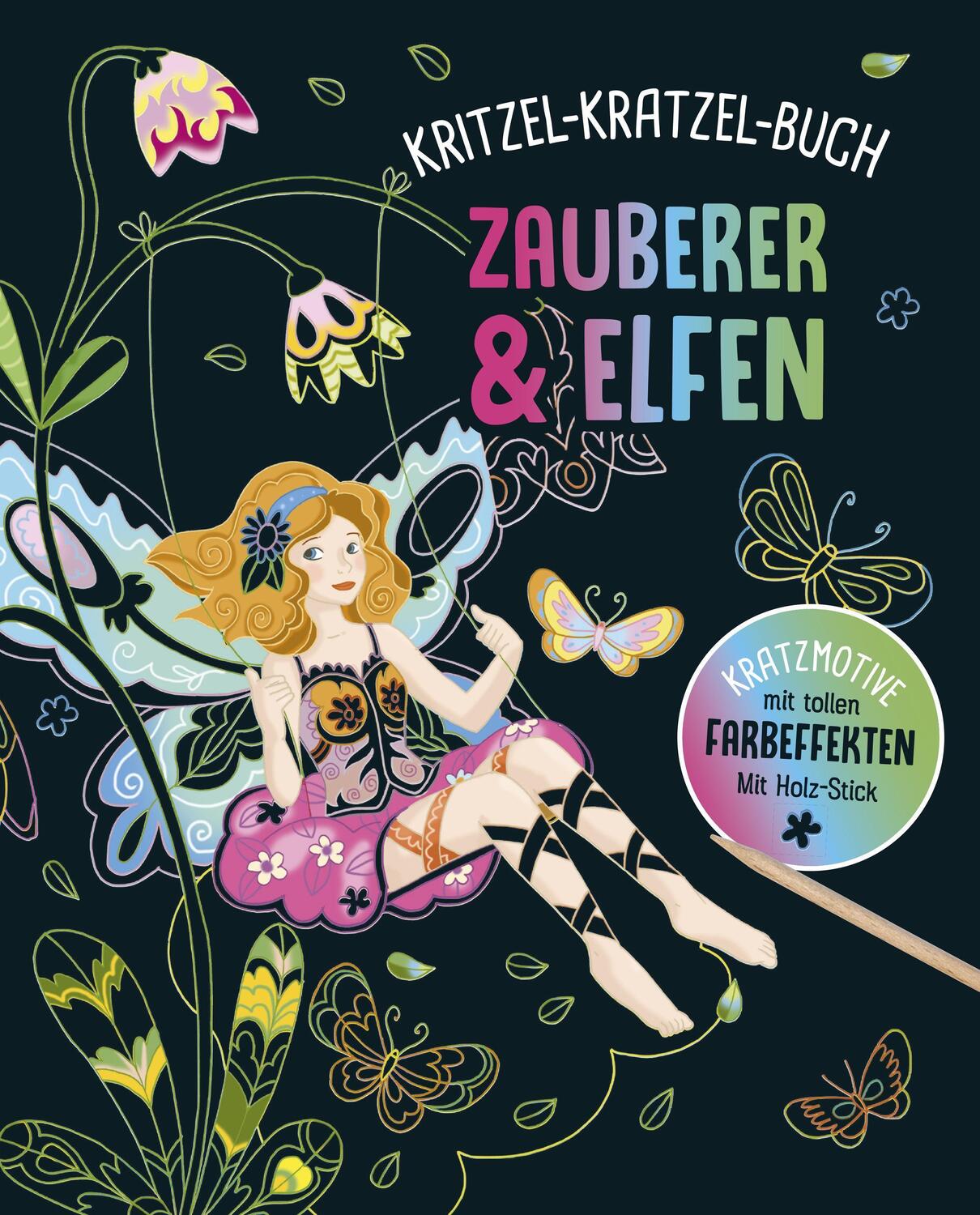 Cover: 9783625191902 | Zauberer und Elfen - Kritzel-Kratzel-Buch für Kinder ab 5 Jahren