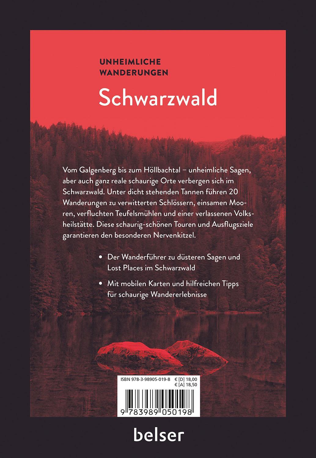 Rückseite: 9783989050198 | Unheimliche Wanderungen Schwarzwald | Marleen van de Camp | Buch