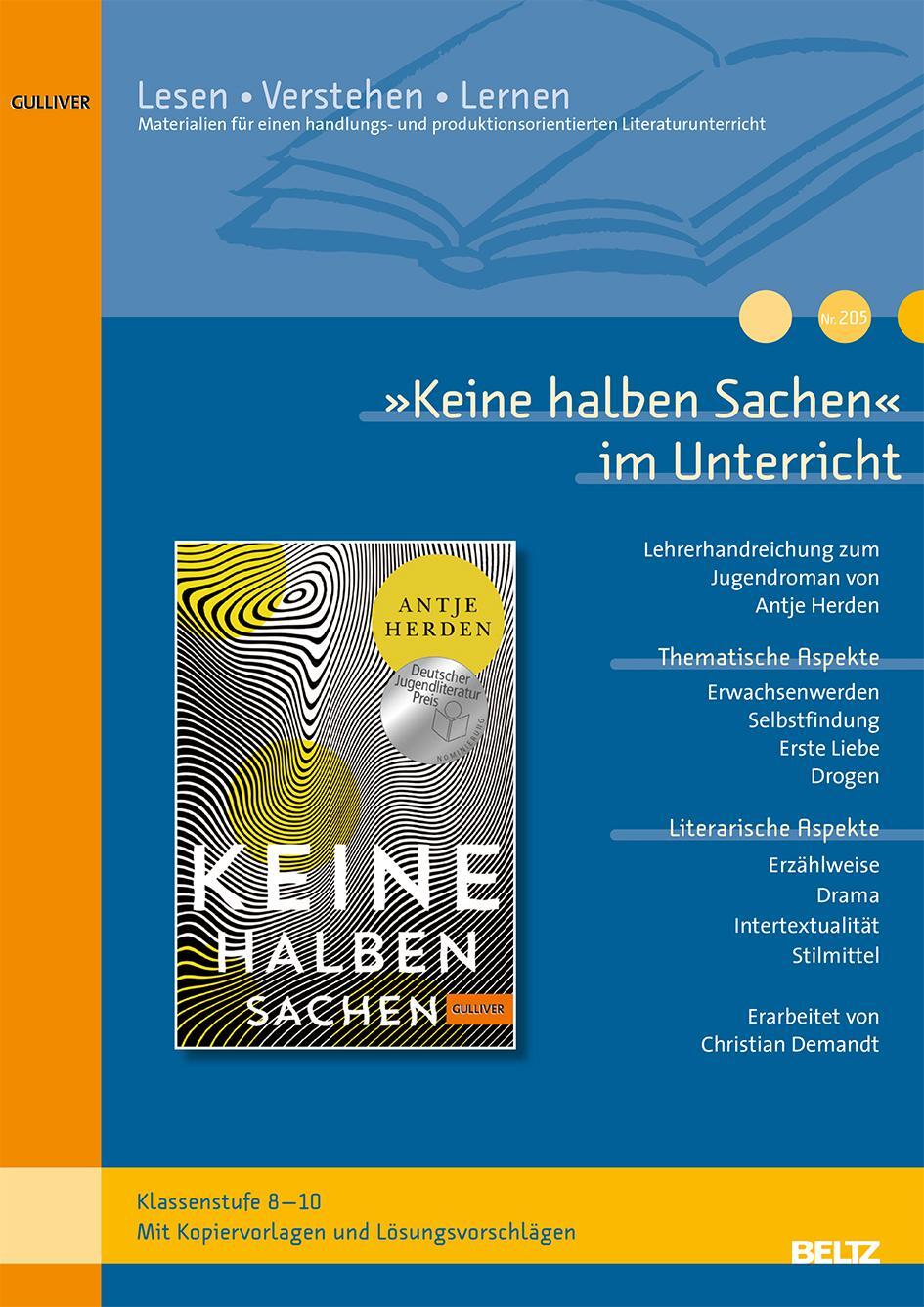 Cover: 9783407720047 | »Keine halben Sachen« im Unterricht | Christian Demandt | Broschüre